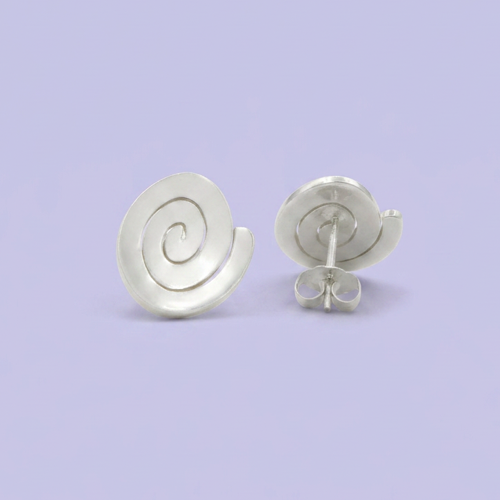 Arete de Plata .925 Espiral Elegante mod. 2405