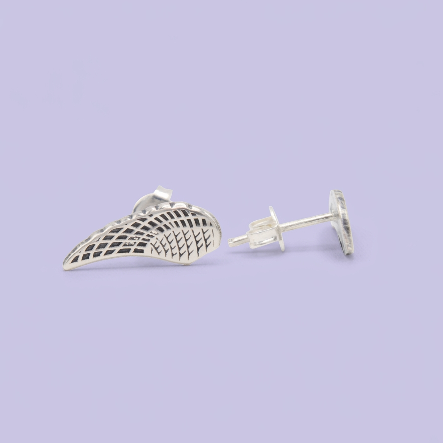 Arete de Plata .925 Alas de Angel mod. 2962