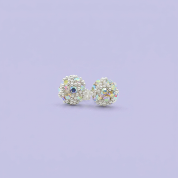 Arete de Plata .Bola Incrustado 925 mod. 2387