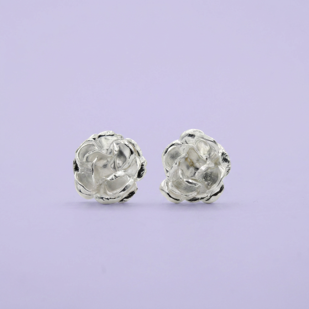 Arete de Plata .925 Rosa Real mod. 2389