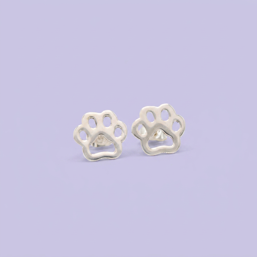 Arete de Plata .925 Huellas de Perro mod. 2963