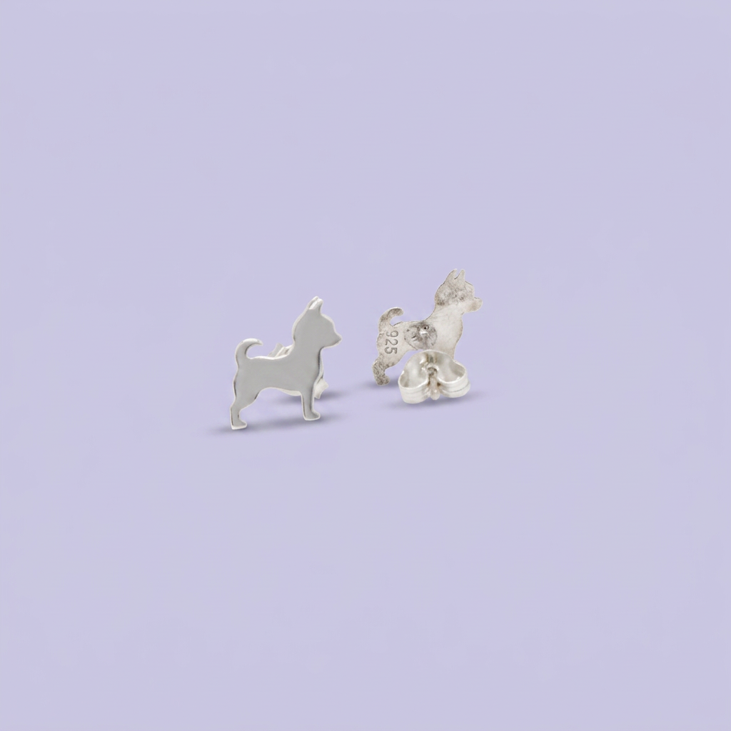 Arete de Plata .925 Perro Chihuahua mod.3006