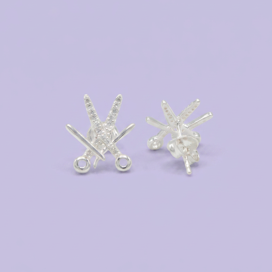 Arete de Plata .925 Estilista Profesional mod. 2609