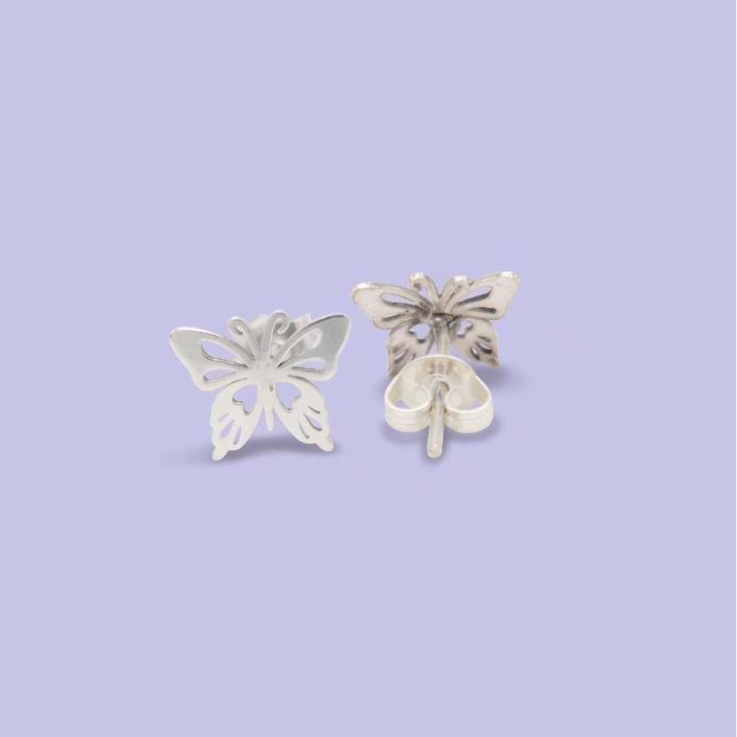 Arete de Plata .925 Mariposa Calada mod. 2968