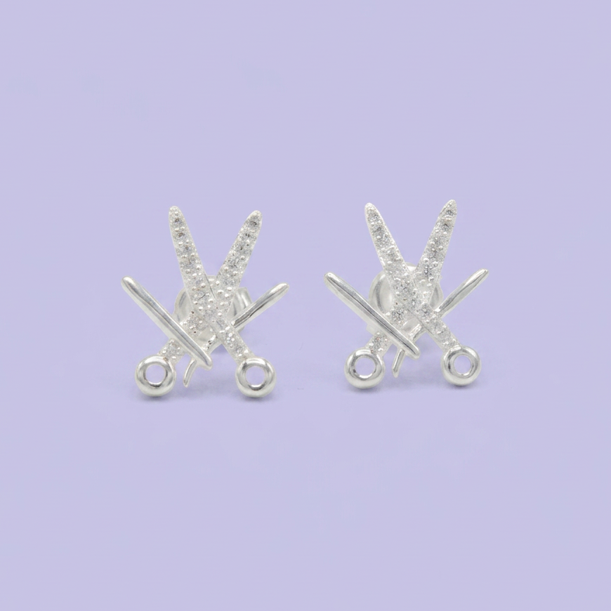 Arete de Plata .925 Estilista Profesional mod. 2609
