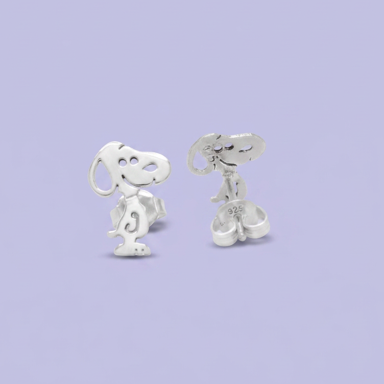 Arete de Plata .925  Mascota Feliz mod.3007