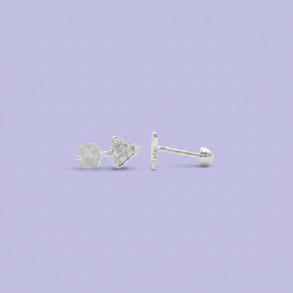 Broquel de Plata .925 de Flechas con Zirconias mod. 2335