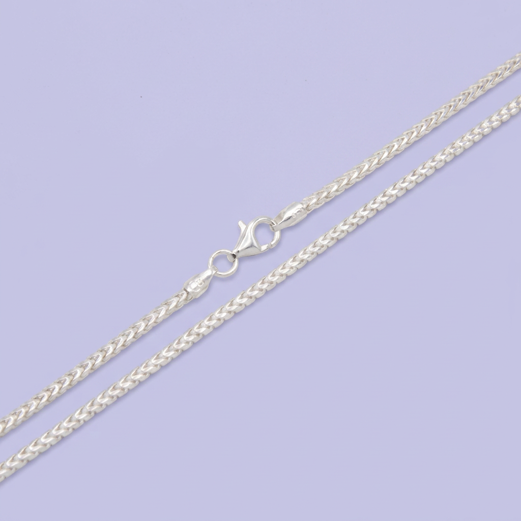 Cadena de Plata .925 Tejido Espiga Fina y Angosta mod. 3046