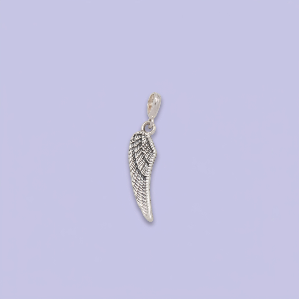 Dije de Plata .925 Diseño en Forma de Ala mod. 2996
