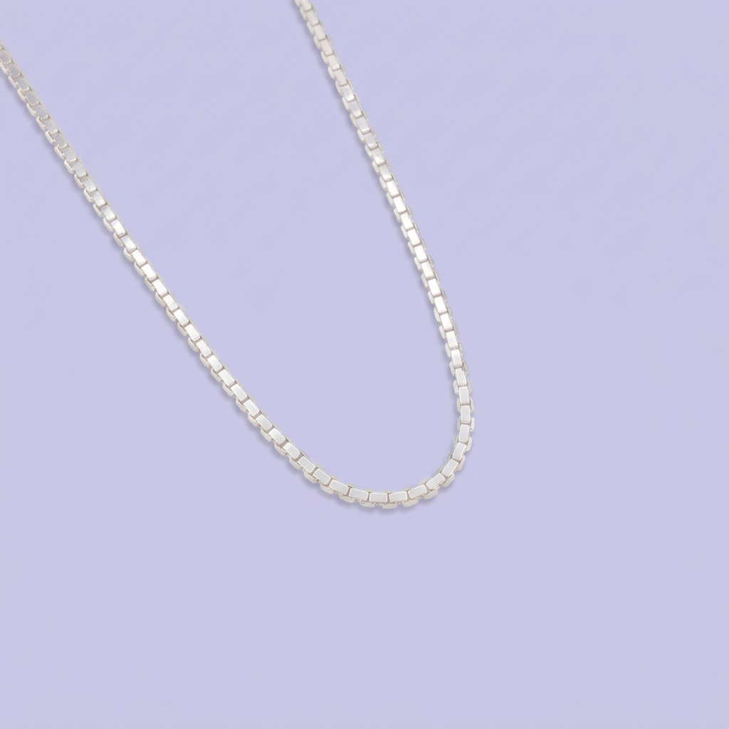 Cadena de Plata .925 Tejido Tipo Veneciana Plana mod. 3043