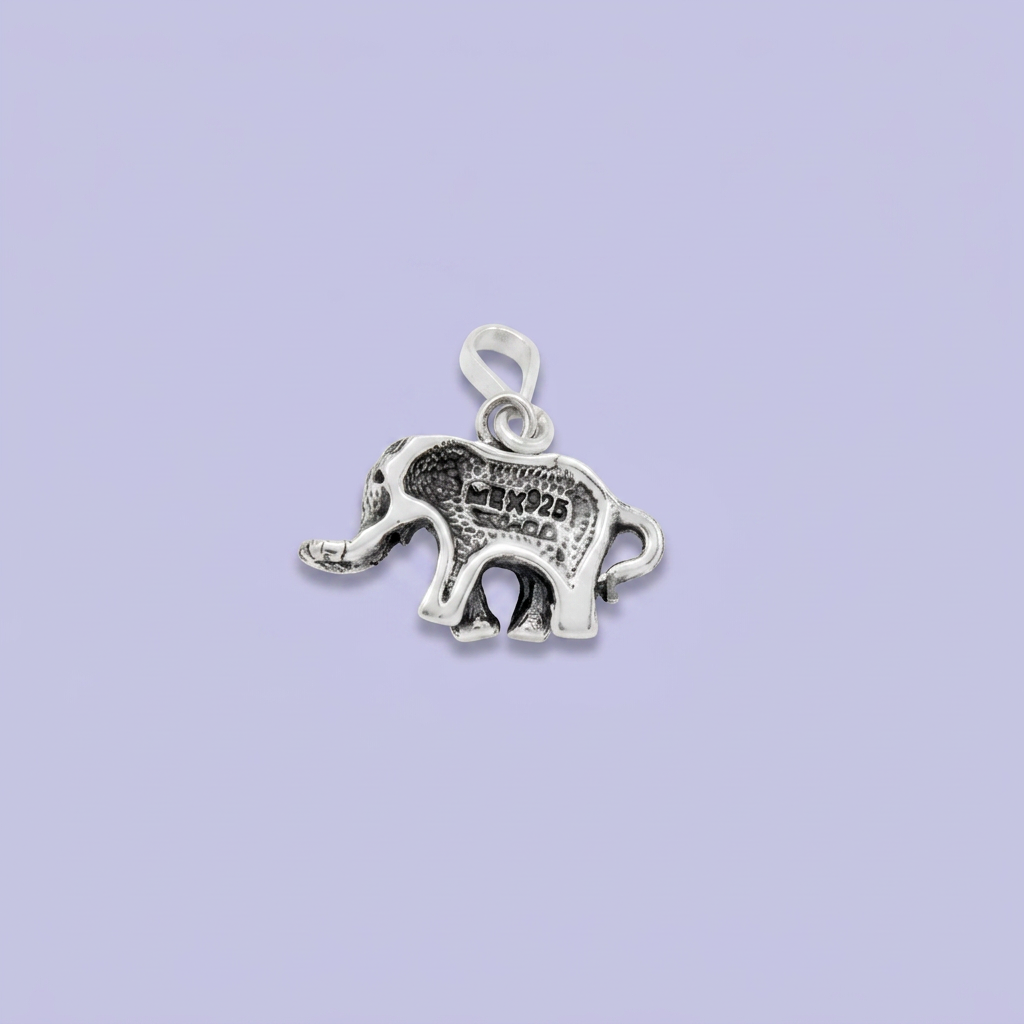 Dije de Plata .925 Diseño en Forma de Elefante mod. 3001