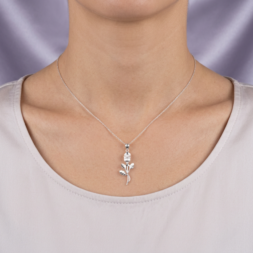 Dije de Plata .925 Rosa Brillante mod. 2706