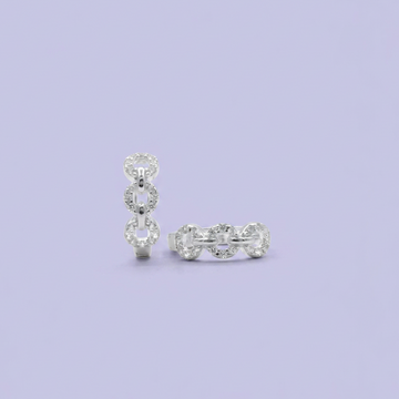 Grapa de Plata .925 Diseño con Circulos de Zirconia mod. 2627
