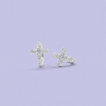 Grapa de Plata .925  Cruces con Zirconias  mod. 2629