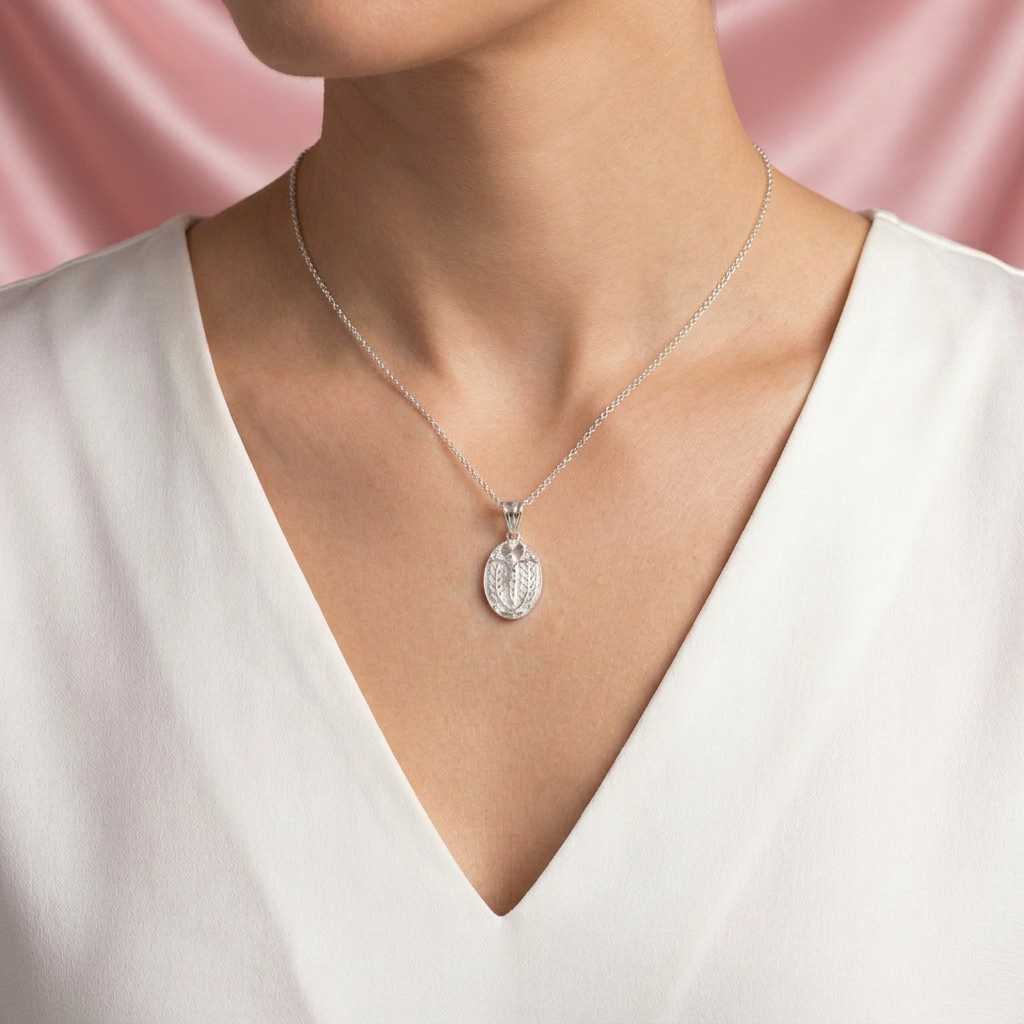 Medalla de Plata .925 Cristo con Bellos Laureles mod. 2725