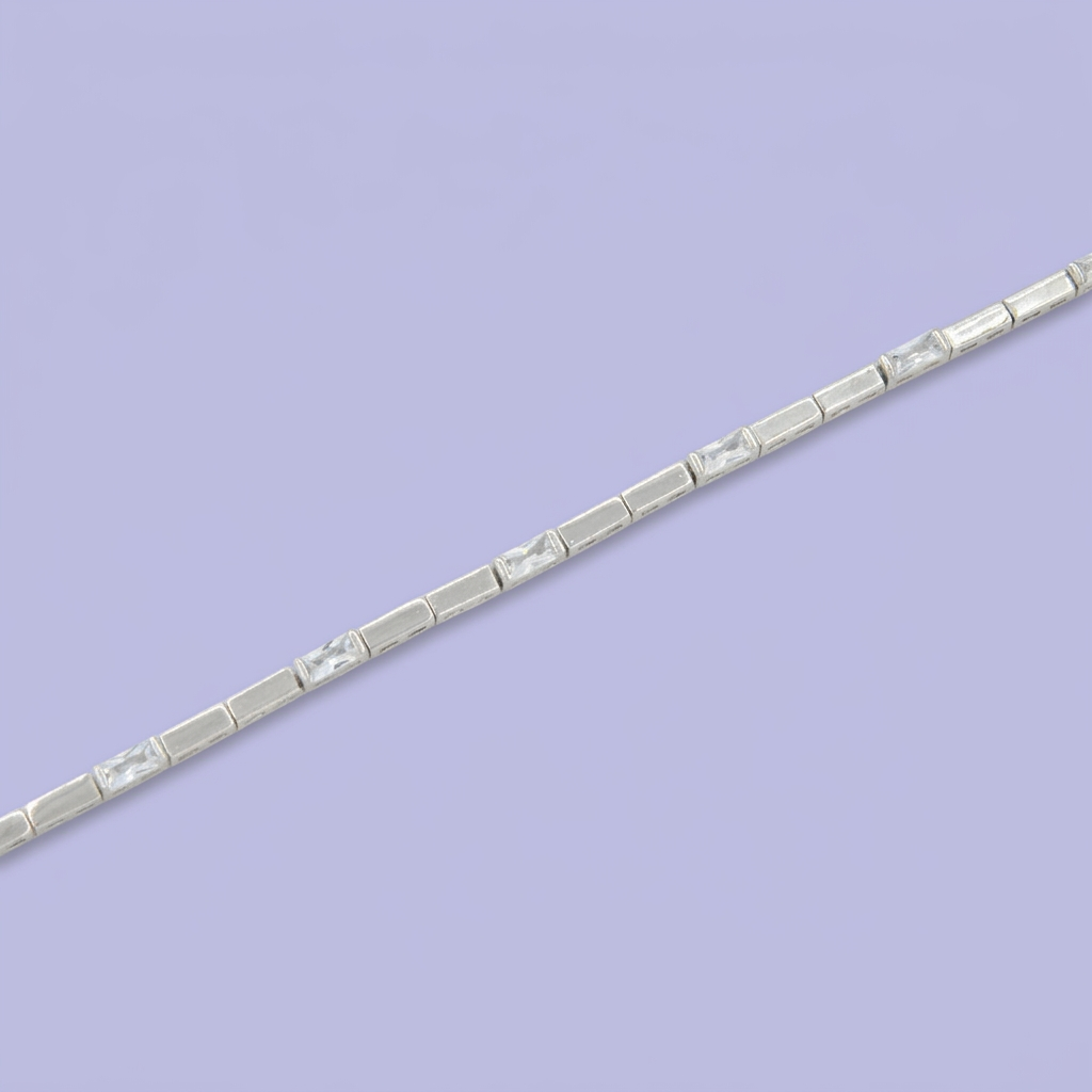 Pulsera de Plata .925 Tejido Tennis con Reluciente Zirconia mod. 2220