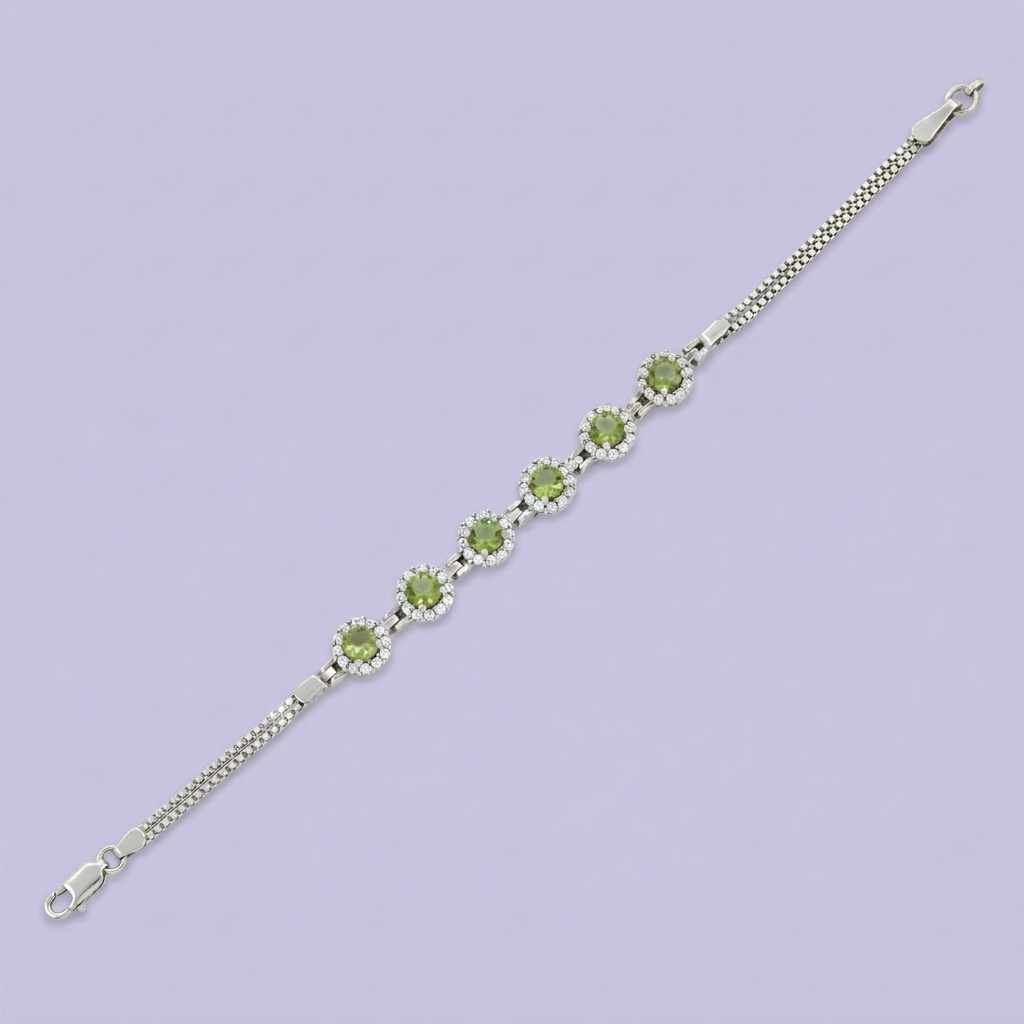 Pulsera de Plata .925 Finas Sultanitas y Zirconias mod. 2217