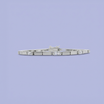 Pulsera de Plata .925 Tejido Tennis con Reluciente Zirconia mod. 2220