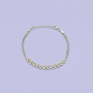 Pulsera de Plata .925 Petalos de Zirconias mod. 2213