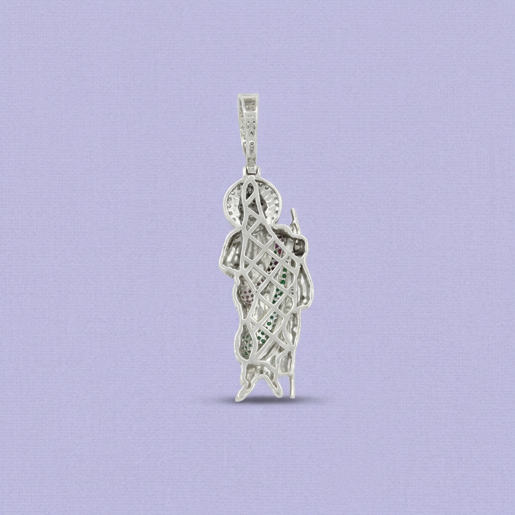 Dije de Plata .925 San Judas con Zirconias Brillantes mod. 2199