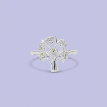 Anillo de Plata .925  Árbol de la Abundancia con Zirconia mod. 3114