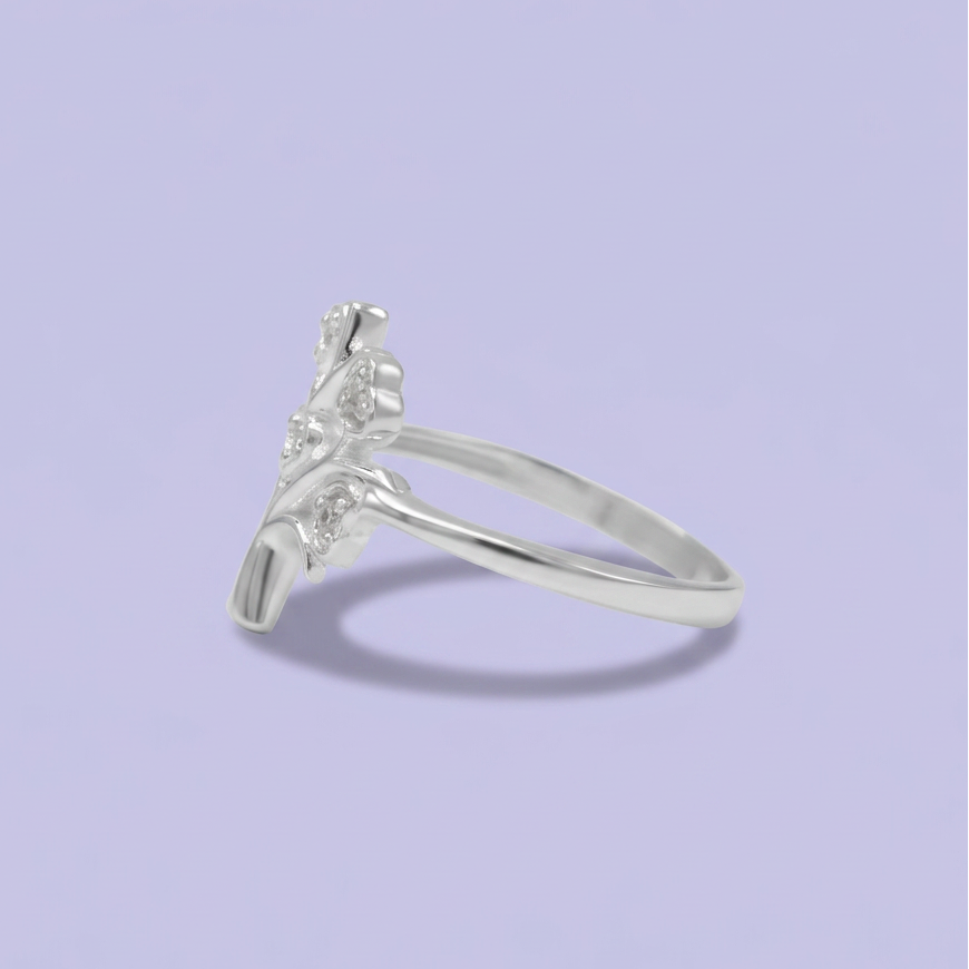 Anillo de Plata .925  Árbol de la Abundancia con Zirconia mod. 3114