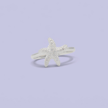 Anillo de Plata .925  Estrella de Mar con Zirconia mod. 3139