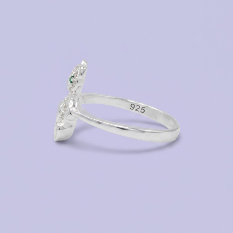 Anillo de Plata .925  Oso con Corazón y Zirconia mod. 3116