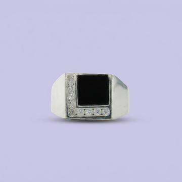Anillo de Plata .925 Cuadrado y Detalles Laterales mod. 2467