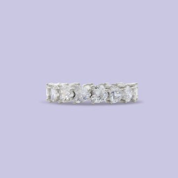 Anillo de Plata .925 Cintillo de Corazones mod. 2363