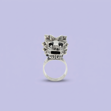 Anillo de Plata .925 Cabeza de Quetzalcoatl mod. 2262