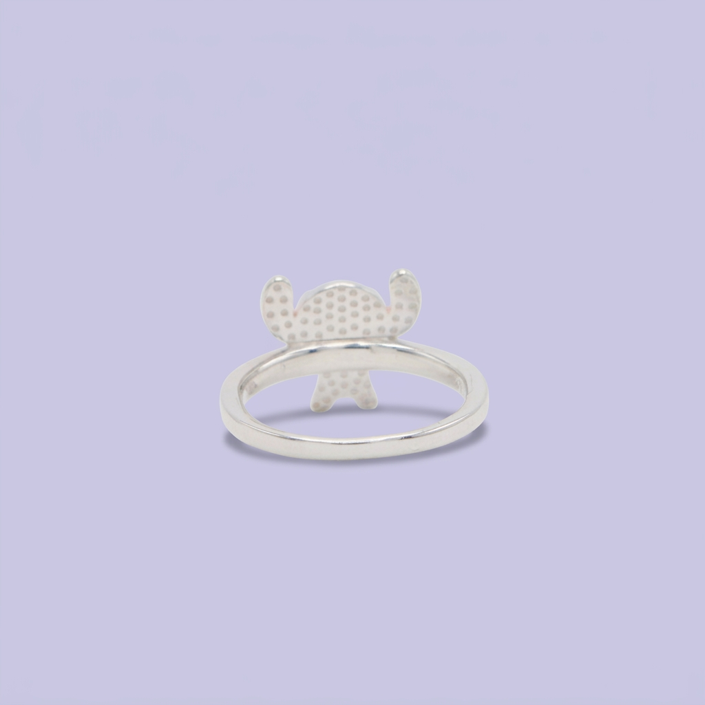 Anillo de Plata .9025 Diseño de Stich Azul mod. 2795