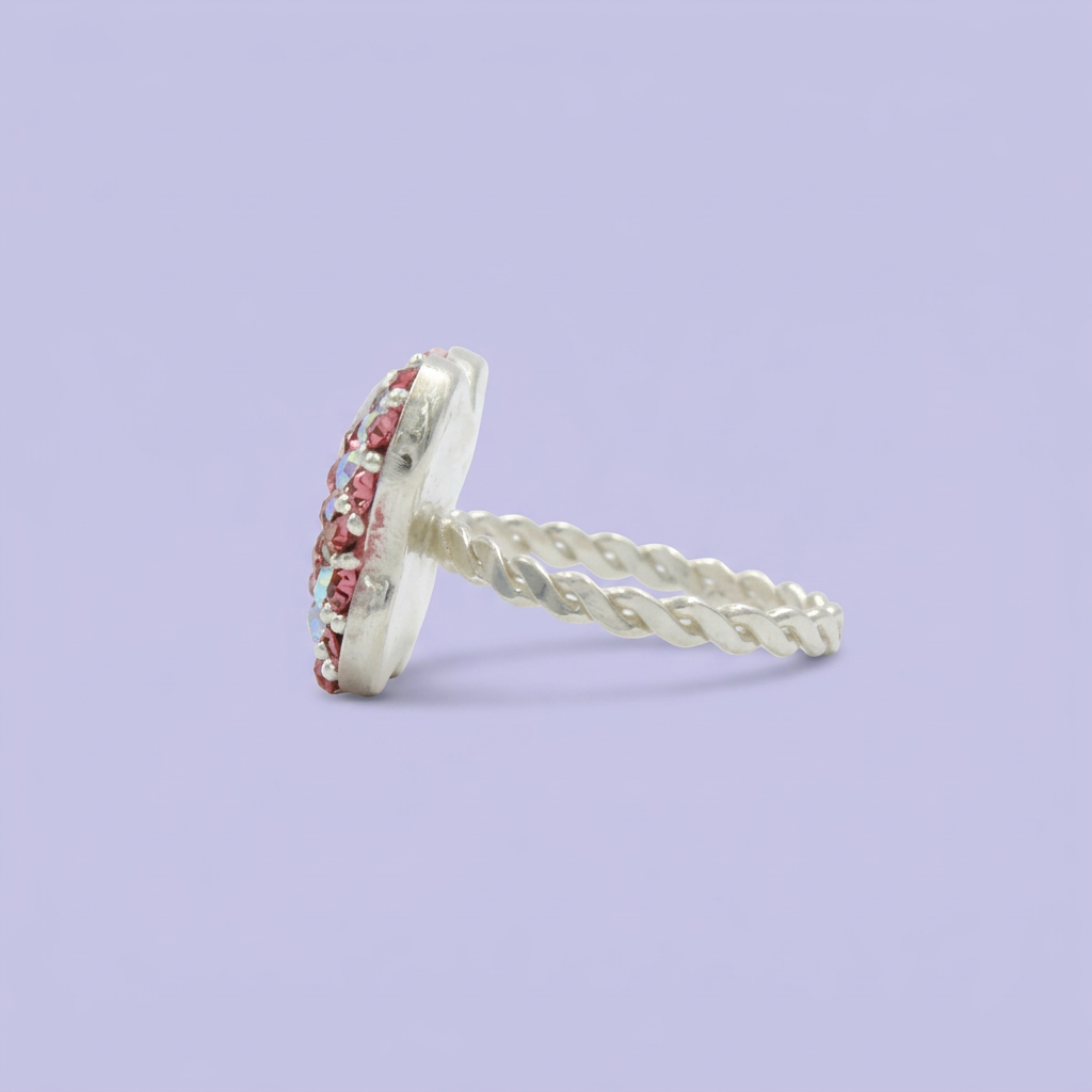 Anillo de Plata .925 Corazón de Zirconias mod. 2153
