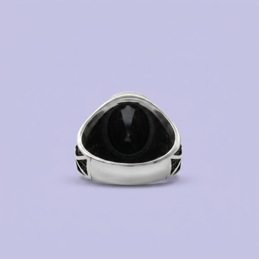 Anillo de Plata .925 de Elegante Color Oscuro mod. 2473