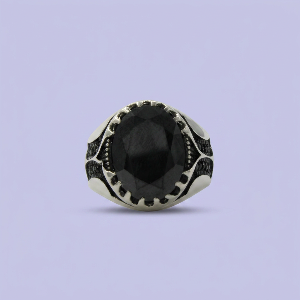 Anillo de Plata .925 de Elegante Color Oscuro mod. 2473