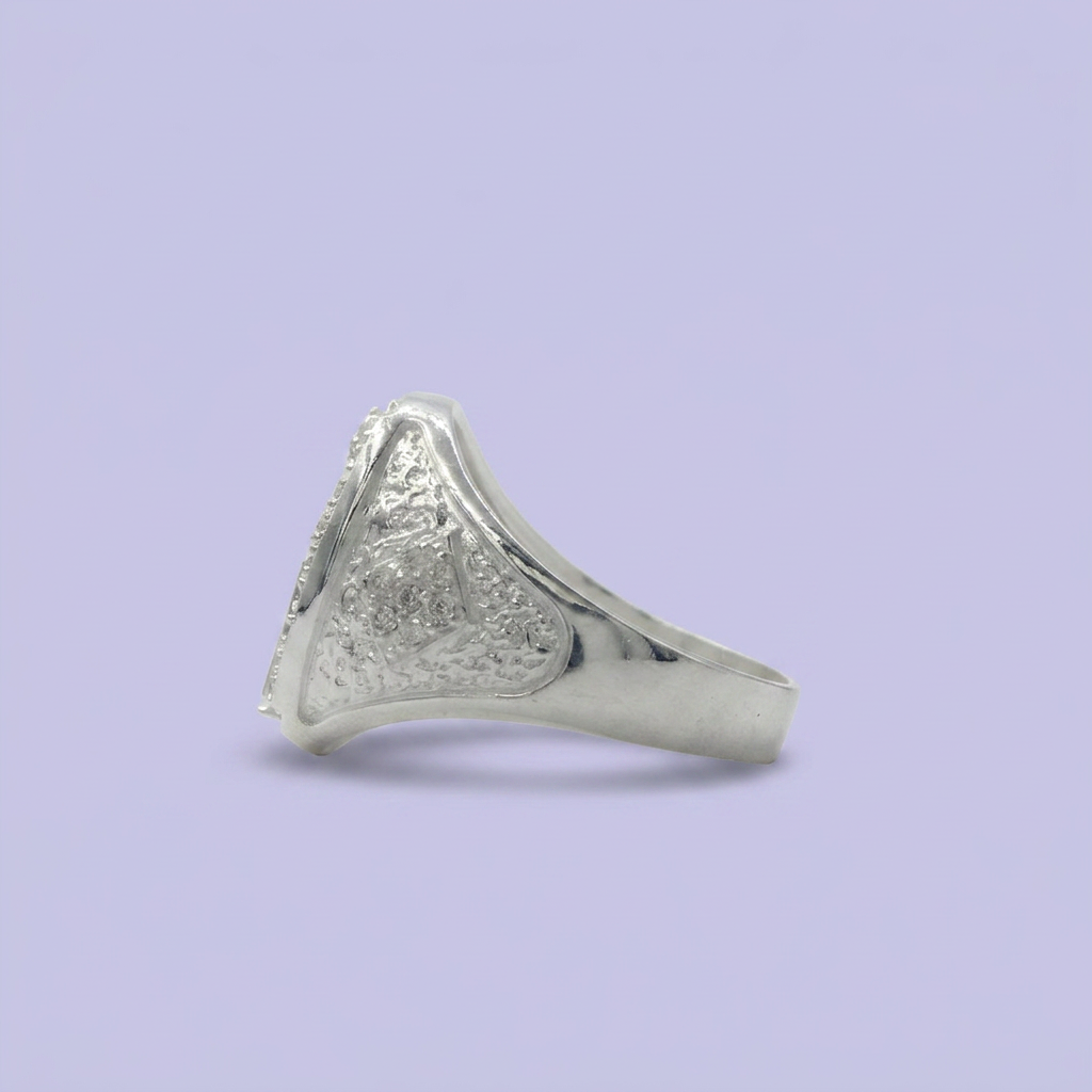 Anillo de Plata .925 San Judas con Zirconias mod. 2468