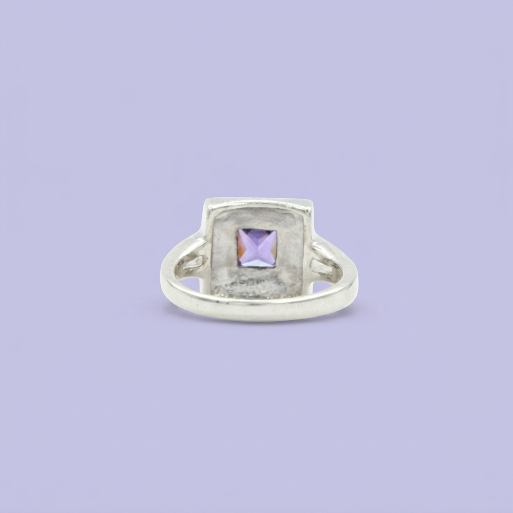 Anillo de Plata .925 Decorado de Zirconia y Marquesitas mod. 2255