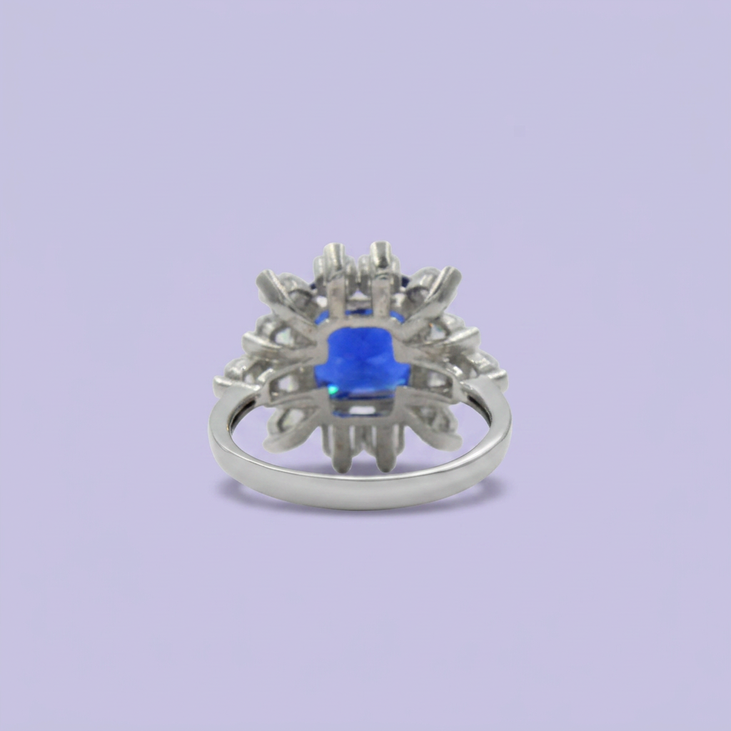 Coordinado de Plata .925 de Radiante Azul Marino mod. 2477