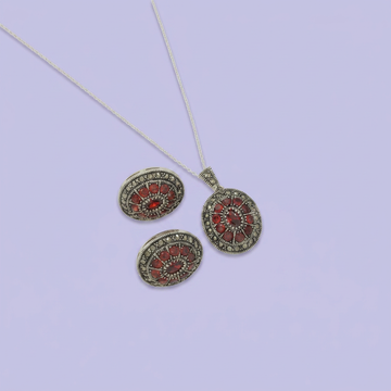 Coordinado de Plata .925 Escudo de Marquesitas mod. 2583