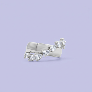 Anillo de Plata .925 Corazones Cruzados mod. 2163