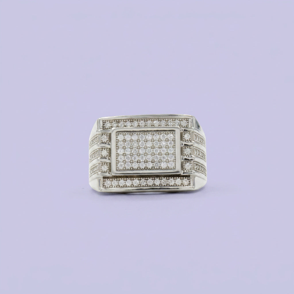 Anillo de Plata .925 Cinturón con Zirconias mod. 2356