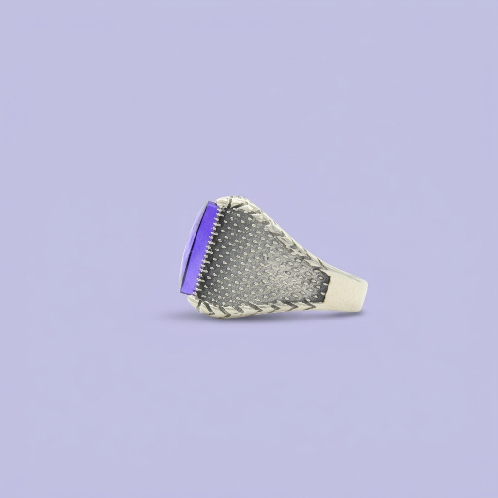 Anillo de Plata .925 Zirconia Morada mod. 2260