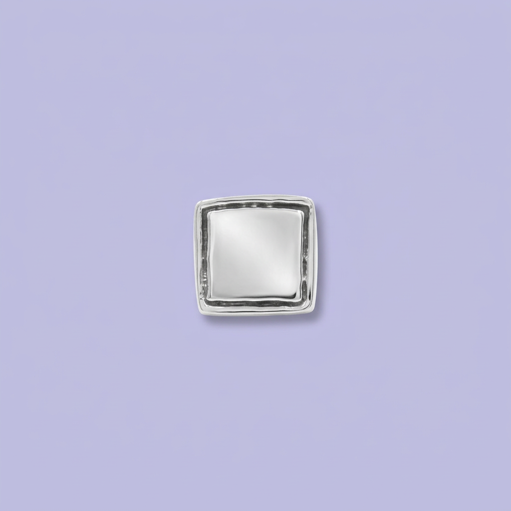 Anillo de Plata .925 Cuadrado Liso mod. 2261