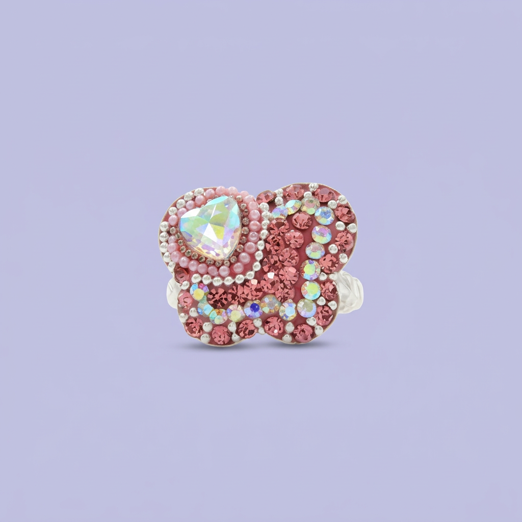 Anillo de Plata .925 Corazón de Zirconias mod. 2153