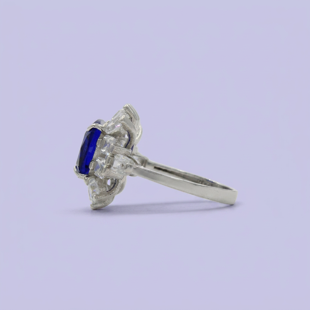 Coordinado de Plata .925 de Radiante Azul Marino mod. 2477
