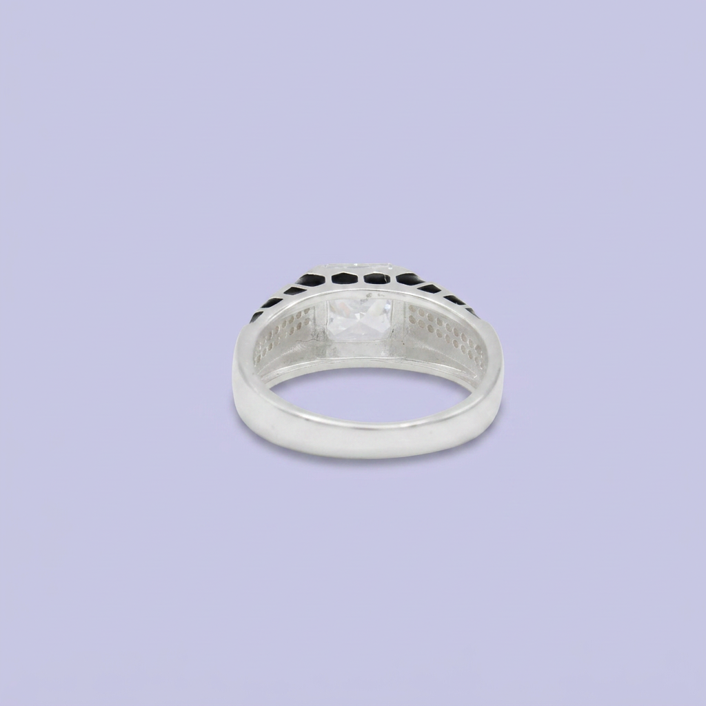 Anillo de Plata .925 Estilo Manchas Pantera con Zirconias mod. 2661