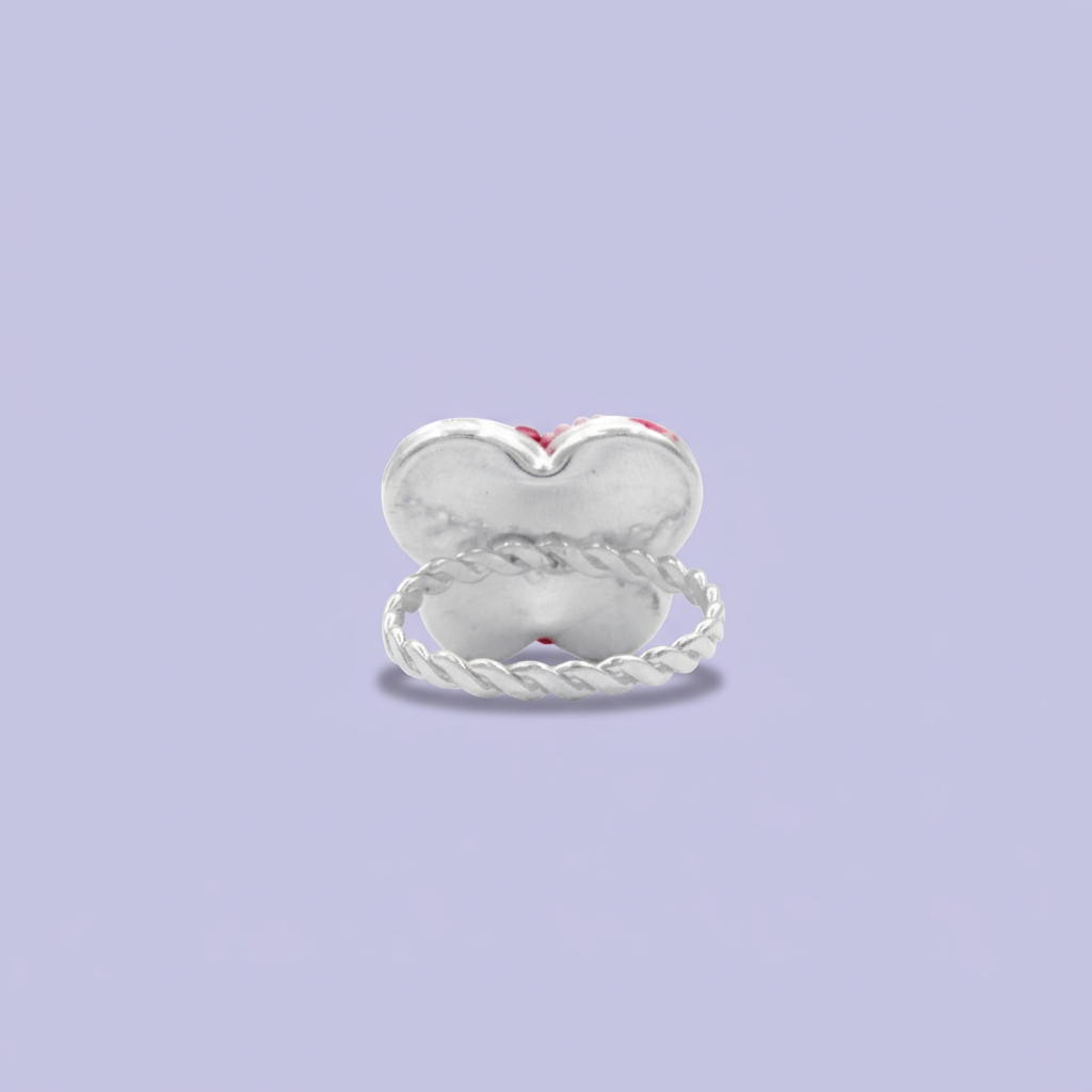 Anillo de Plata .925 Corazón de Zirconias mod. 2153