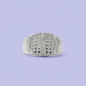 Anillo de Plata .925 San Judas con Zirconias Laterales mod. 2469