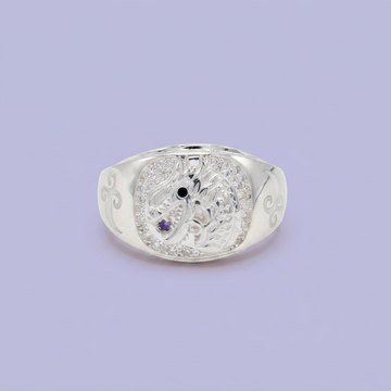 Anillo de Plata .925 Dragón con Incrustación de Zirconias mod. 2664
