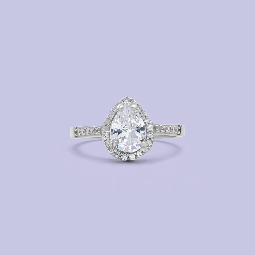 Coordinado de Plata .025 Gotas de Finas Zirconais mod. 2479